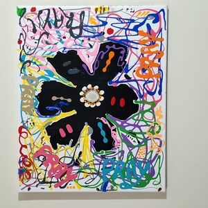 Abstract Multicolor Canvas Art PRAYER CIRCLE